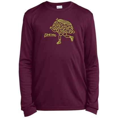 Running for my Brain - Youth Long Sleeve Performance Tee