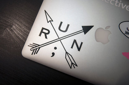 Run Arrows Vinyl Sticker